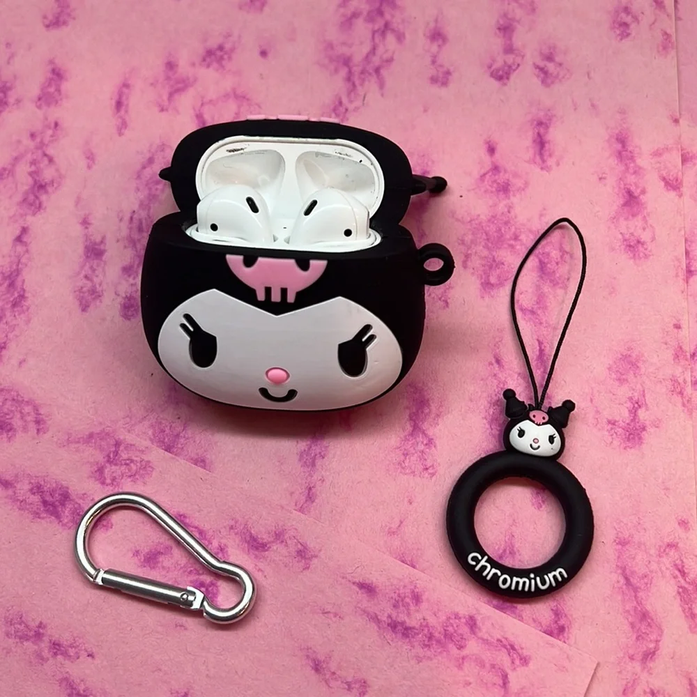 Sanrio Hello Kitty Kuromi Wireless Earbud Case Silicone Cover AirPods 2 AirPods